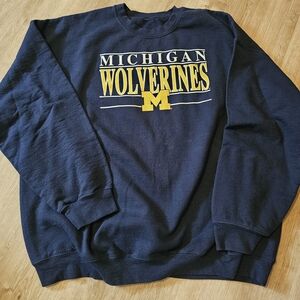 Michigan Wolverines Navy Blue Sweater